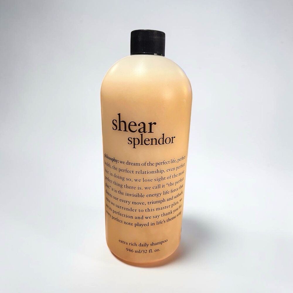 Philosophy 32oz Shear Splendor Extra Rich Daily Shampoo NEW Sealed Lemon Custard